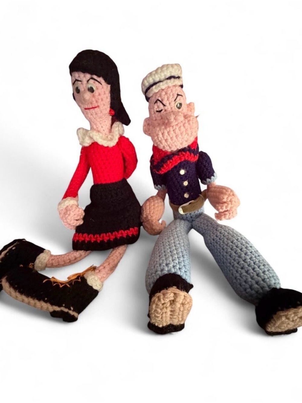 Handcrafted Crochet Home Accents in Red, Black and Blue